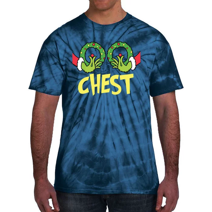 Chest Nuts Christmas Shirts Funny Matching Couple Chest Nuts Tie-Dye T-Shirt