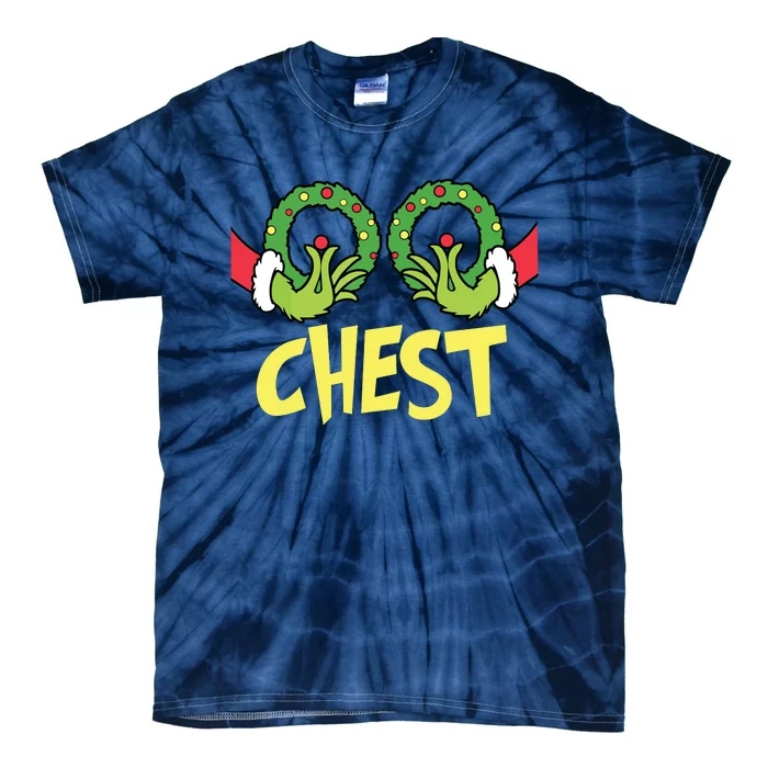 Chest Nuts Christmas Shirts Funny Matching Couple Chest Nuts Tie-Dye T-Shirt