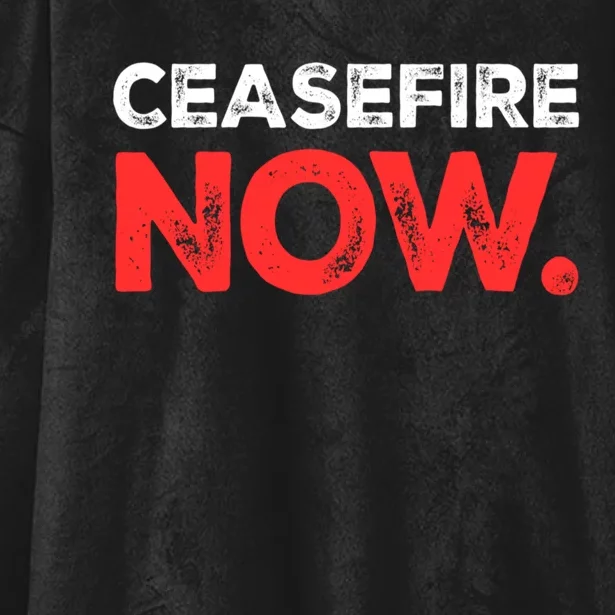 Ceasefire Now Hooded Wearable Blanket