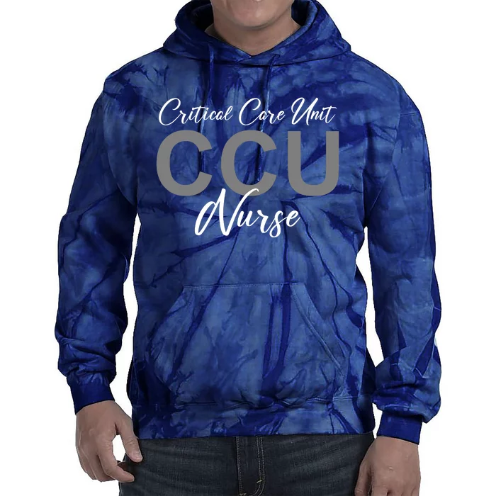 CCU Nurse Critical Care Unit Nursing Tie Dye Hoodie