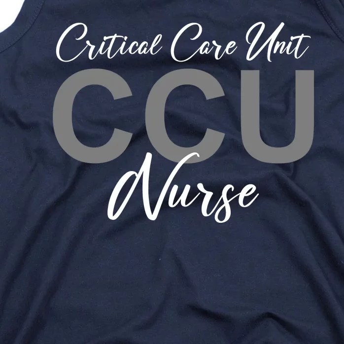 CCU Nurse Critical Care Unit Nursing Tank Top