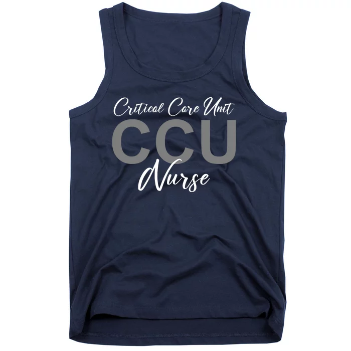 CCU Nurse Critical Care Unit Nursing Tank Top