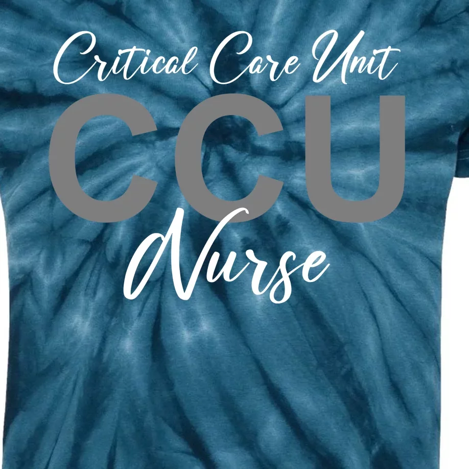 CCU Nurse Critical Care Unit Nursing Kids Tie-Dye T-Shirt