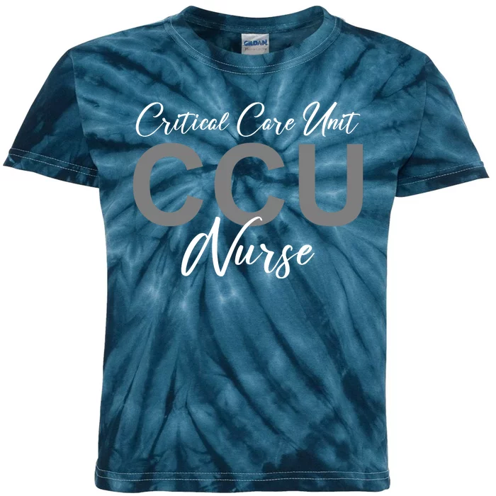 CCU Nurse Critical Care Unit Nursing Kids Tie-Dye T-Shirt