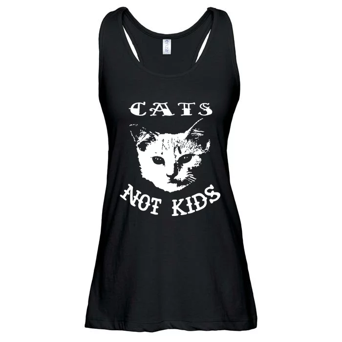 Cats Not Children Ladies Essential Flowy Tank