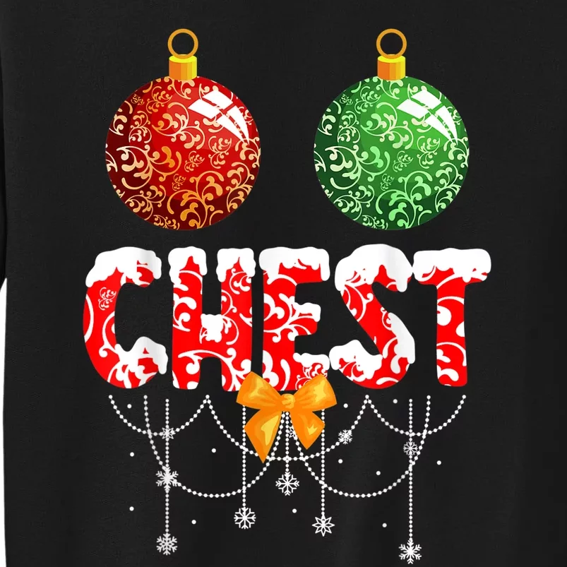 Chest Nuts Christmas  Matching Couple Chestnuts Tall Sweatshirt