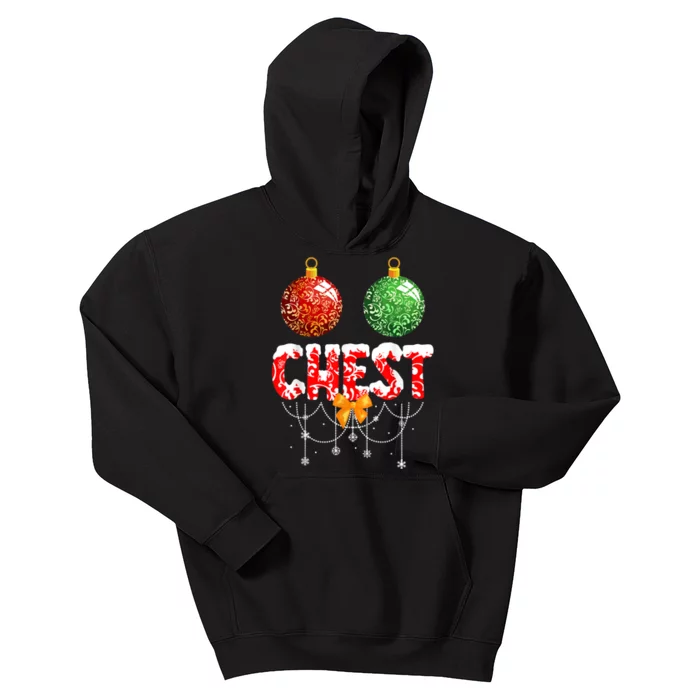 Chest Nuts Christmas  Matching Couple Chestnuts Kids Hoodie