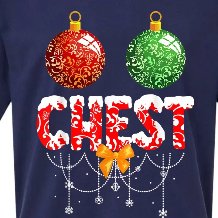 Chest Nuts Christmas  Matching Couple Chestnuts Sueded Cloud Jersey T-Shirt