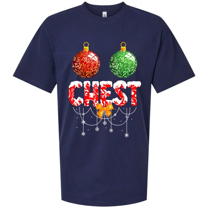 Chest Nuts Christmas  Matching Couple Chestnuts Sueded Cloud Jersey T-Shirt