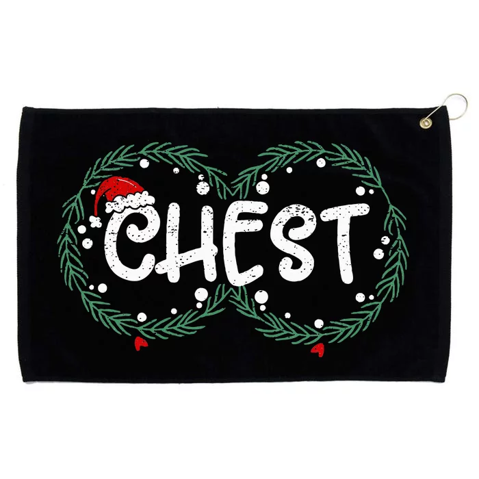 Chest Nuts Couple Christmas Pajama Chestnuts Xmas Gift Grommeted Golf Towel