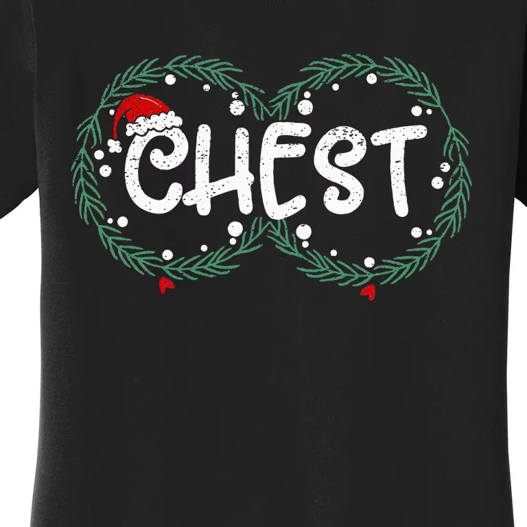 Chest Nuts Couple Christmas Pajama Chestnuts Xmas Gift Women's T-Shirt