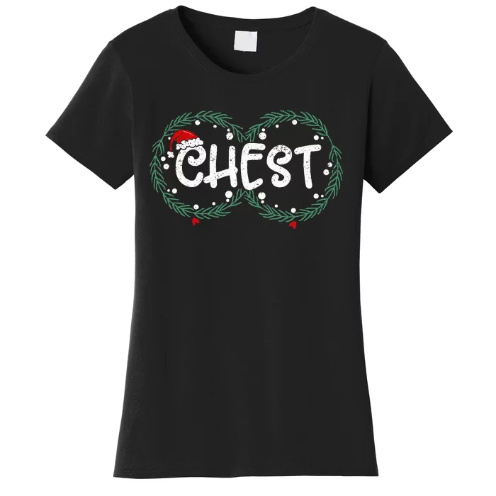 Chest Nuts Couple Christmas Pajama Chestnuts Xmas Gift Women's T-Shirt