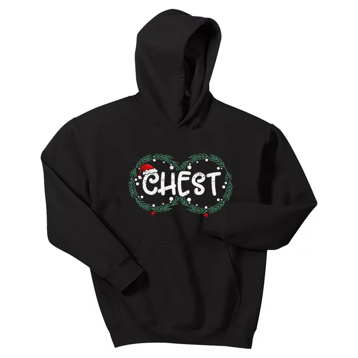 Chest Nuts Couple Christmas Pajama Chestnuts Xmas Gift Kids Hoodie