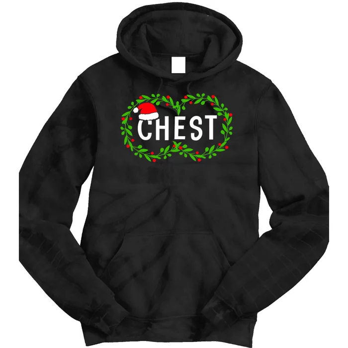 Chest Nuts Christmas Funny Matching Couple Chestnuts A Tie Dye Hoodie