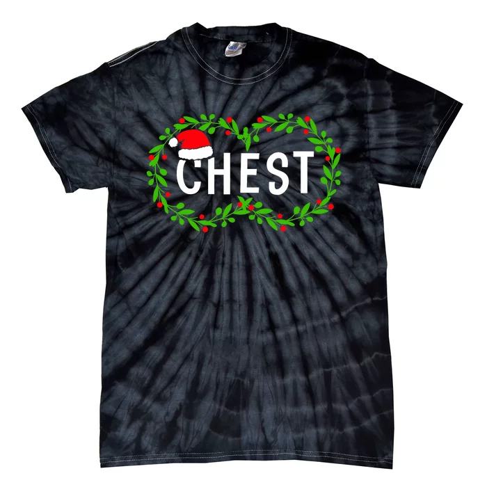 Chest Nuts Christmas Funny Matching Couple Chestnuts A Tie-Dye T-Shirt