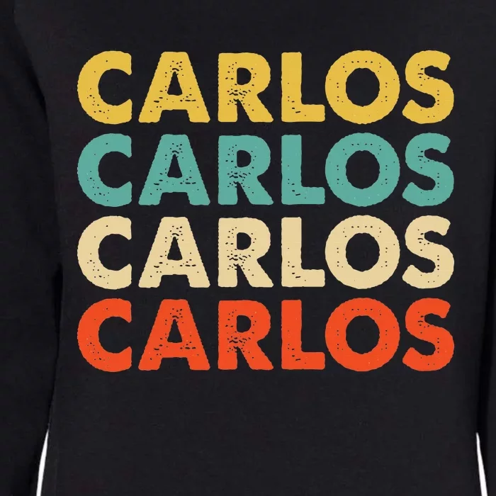 Carlos Name Womens California Wash Sweatshirt