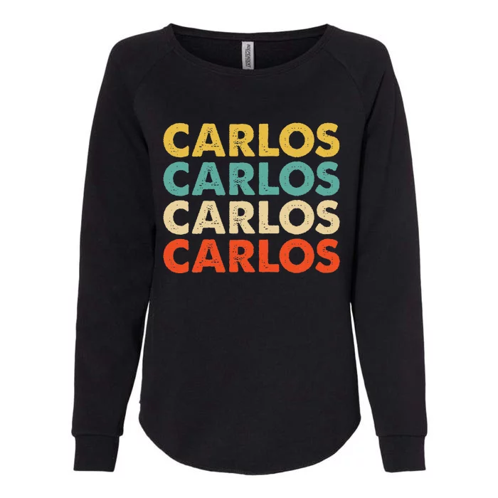 Carlos Name Womens California Wash Sweatshirt