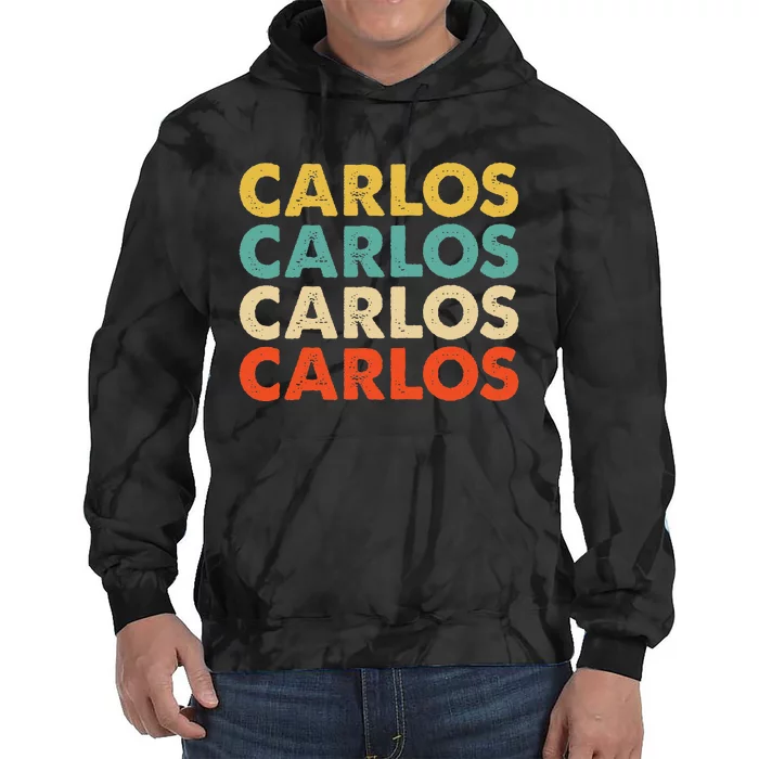 Carlos Name Tie Dye Hoodie