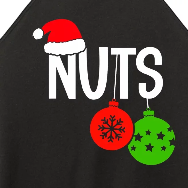 Chest Nuts Christmas Funny Matching Couple Chestnuts Women’s Perfect Tri Rocker Tank