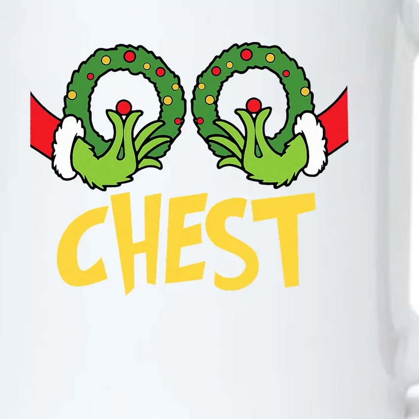 Chest Nuts Christmas Funny Matching Couple Chest Nuts Black Color Changing Mug