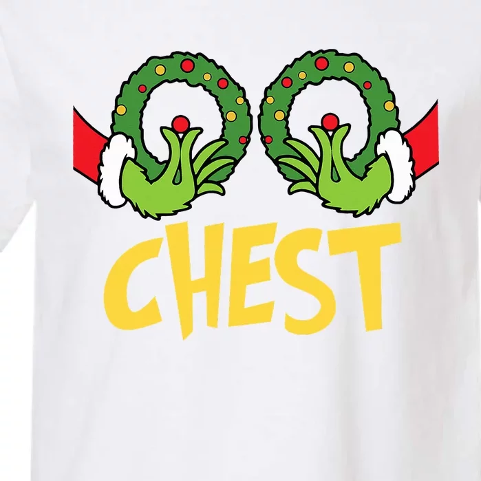 Chest Nuts Christmas Funny Matching Couple Chest Nuts Garment-Dyed Heavyweight T-Shirt