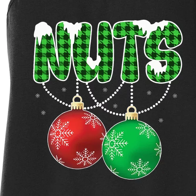 Chest Nuts Christmas Matching Couple Chestnuts Women's Racerback Tank