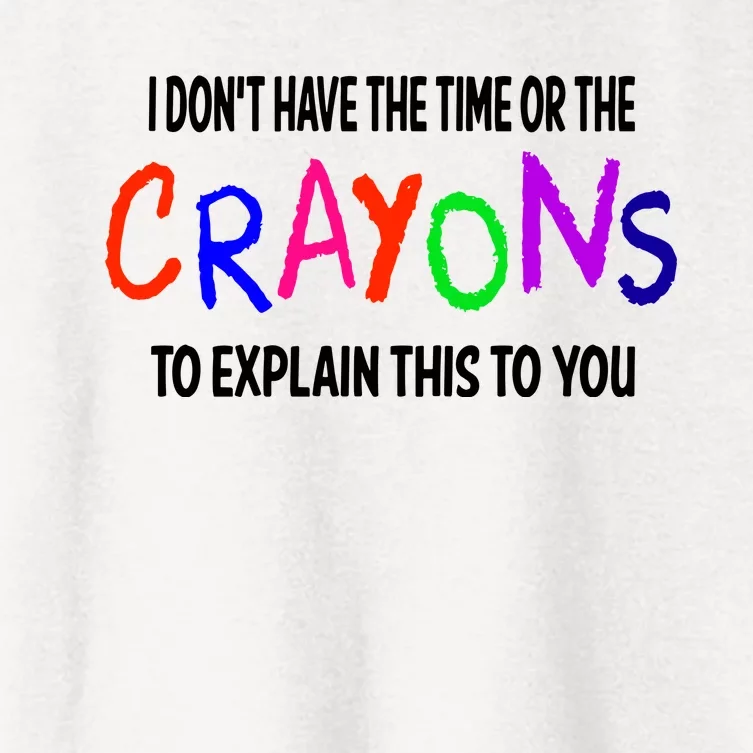 Crayons Novelty Women's Crop Top Tee