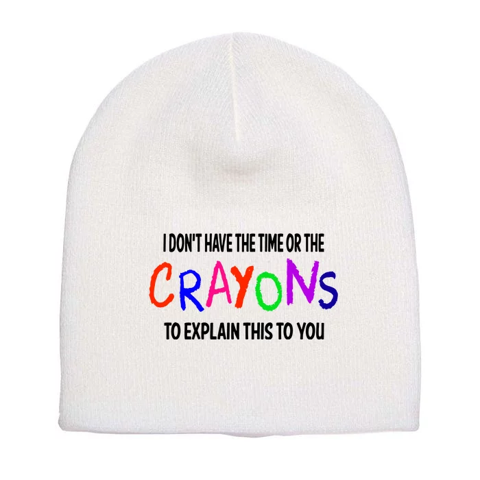 Crayons Novelty Short Acrylic Beanie