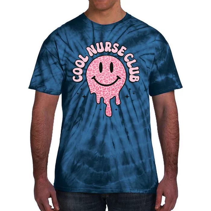 Cool Nurse Club Healthcare Worker Nurse Life Groovy Retro Tie-Dye T-Shirt