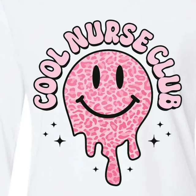 Cool Nurse Club Healthcare Worker Nurse Life Groovy Retro Womens Cotton Relaxed Long Sleeve T-Shirt