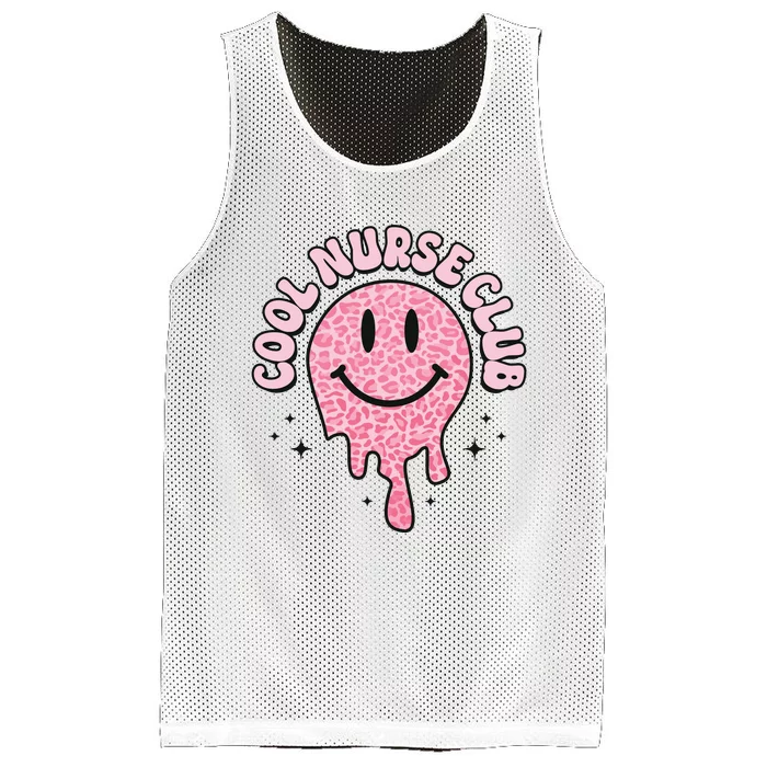 Cool Nurse Club Healthcare Worker Nurse Life Groovy Retro Mesh Reversible Basketball Jersey Tank