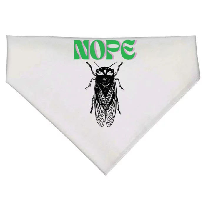 Cicada Nope USA-Made Doggie Bandana