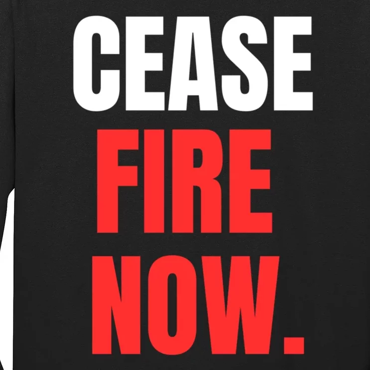 Ceasefire Now Long Sleeve Shirt