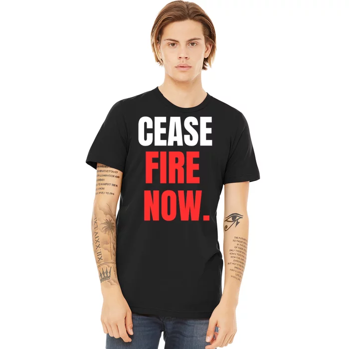 Ceasefire Now Premium T-Shirt