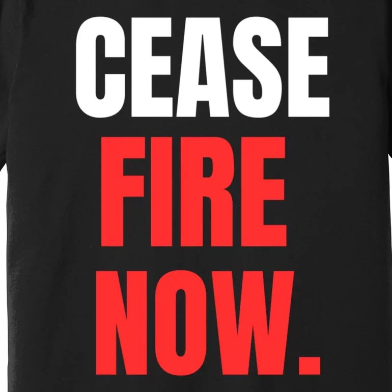 Ceasefire Now Premium T-Shirt