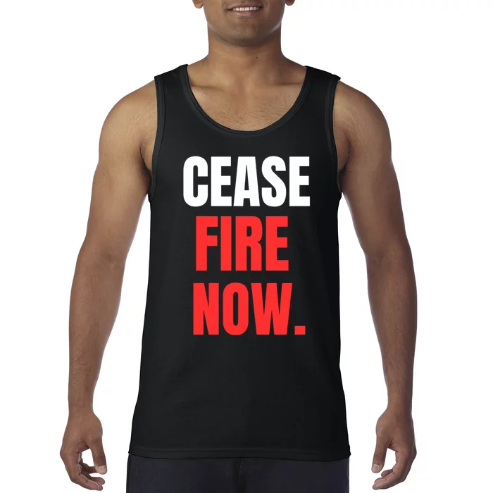 Ceasefire Now Tank Top