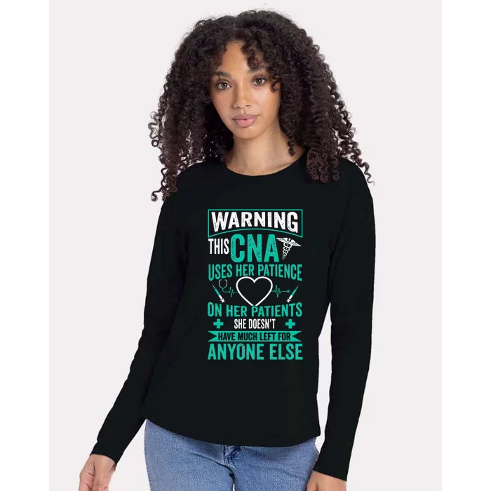 CNA Nurse Certified Nursing Assistance Womens Cotton Relaxed Long Sleeve T-Shirt