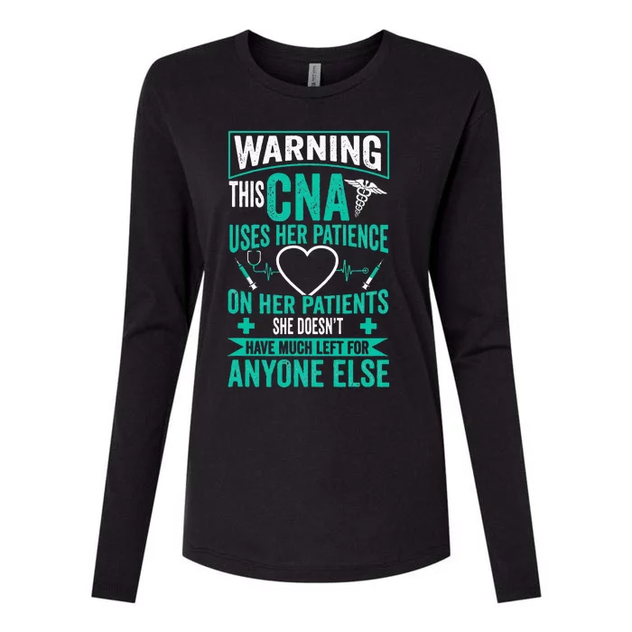 CNA Nurse Certified Nursing Assistance Womens Cotton Relaxed Long Sleeve T-Shirt