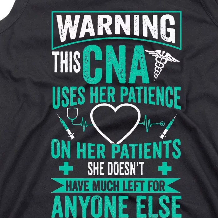 CNA Nurse Certified Nursing Assistance Tank Top