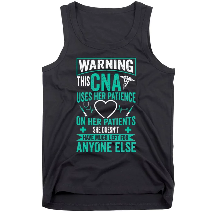 CNA Nurse Certified Nursing Assistance Tank Top