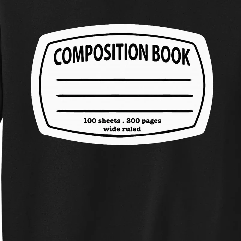 Composition Notebook Costume Matching Group Halloween Sweatshirt