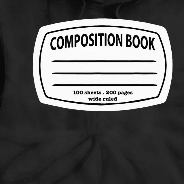 Composition Notebook Costume Matching Group Halloween Tie Dye Hoodie