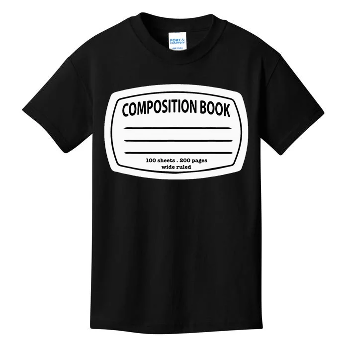 Composition Notebook Costume Matching Group Halloween Kids T-Shirt