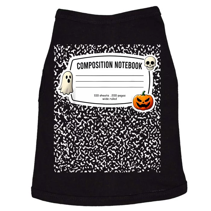 Composition Notebook Costume Adult Halloween For Teachers Doggie Tank