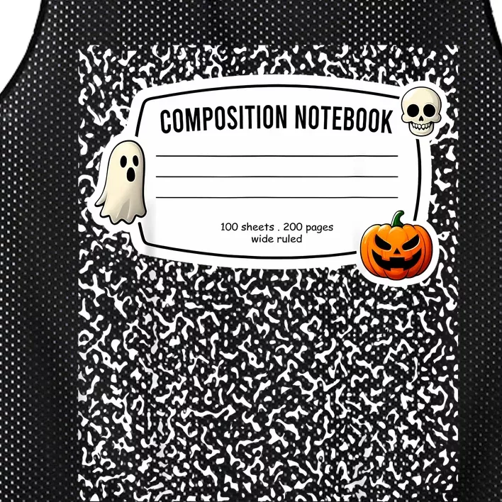 Composition Notebook Costume Adult Halloween For Teachers Mesh Reversible Basketball Jersey Tank