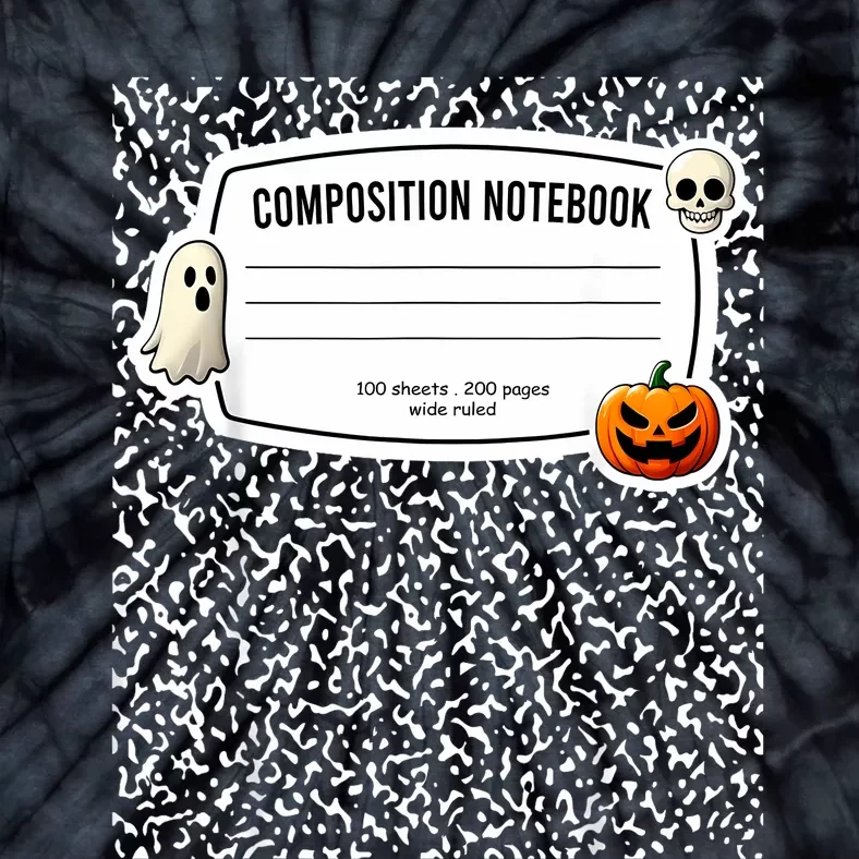 Composition Notebook Costume Adult Halloween For Teachers Tie-Dye T-Shirt