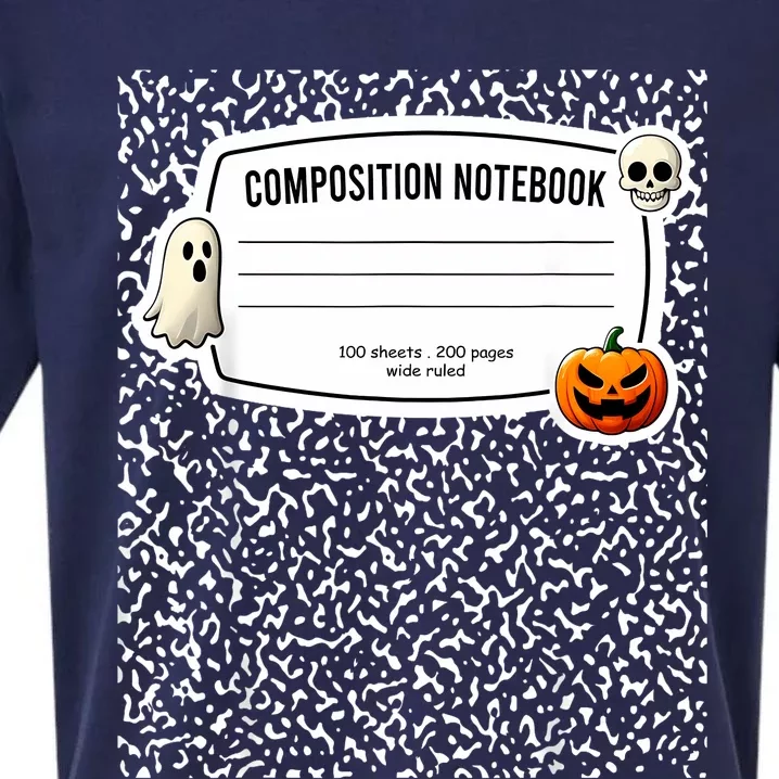 Composition Notebook Costume Adult Halloween For Teachers Sueded Cloud Jersey T-Shirt