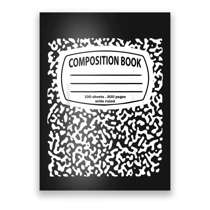 Composition Notebook Costume Matching Group Halloween Poster