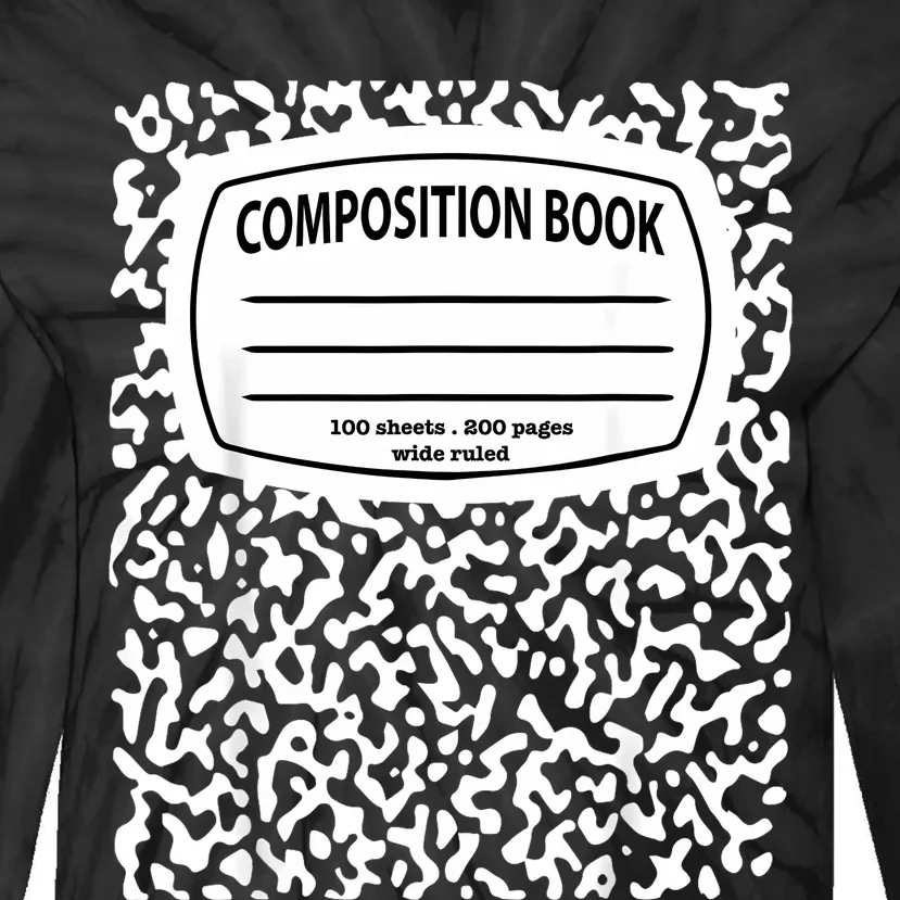 Composition Notebook Costume Matching Group Halloween Tie-Dye Long Sleeve Shirt