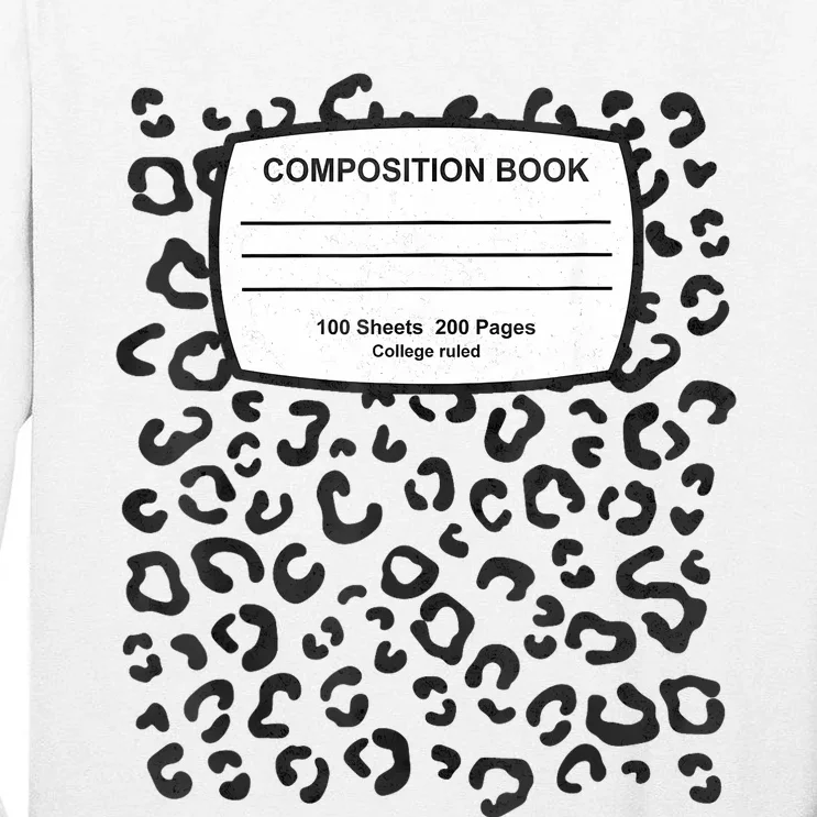 Composition Notebook Costume Matching Group Halloween Book Tall Long Sleeve T-Shirt